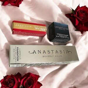 Anastasia Beverly Hills Lipstick, Pomade, and Foundation Trio